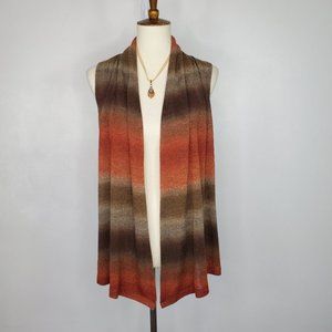 Christopher & Banks Soft Ombre Striped Knit Vest, S